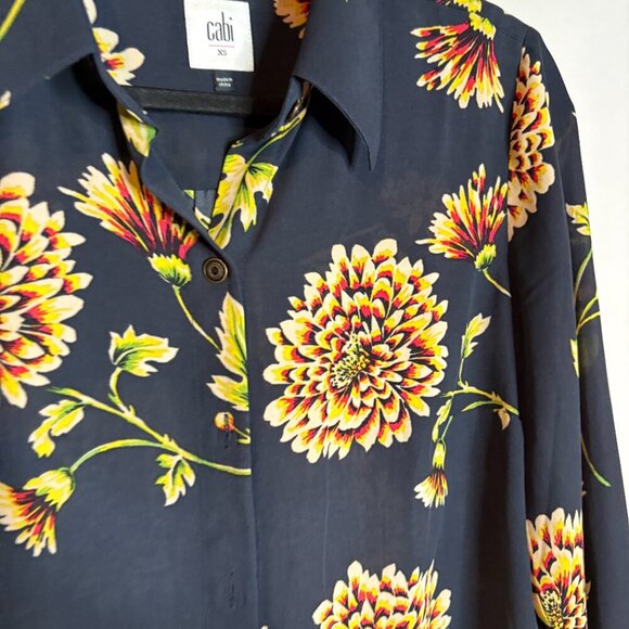 CAbi Button Down Daisy Blouse #3250 - Picture 3 of 5